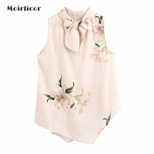 2020 women sweet bow tie collar beige blouse irregular sleeveless shirts female stylish cute chic blusas, White
2020 women sweet bow tie collar beige blouse irregular sleeveless shirts female stylish cute chic blusas, White