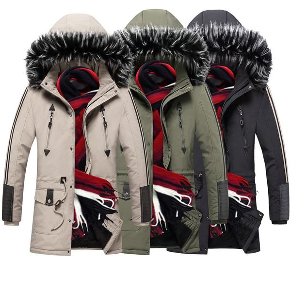 2020 new winter jacket men thicken warm men parkas hooded fleece man's jackets outwear cotton coat parka jaqueta masculina, Black
2020 new winter jacket men thicken warm men parkas hooded fleece man's jackets outwear cotton coat parka jaqueta masculina, Black