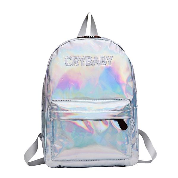 herald fashion women hologram laser backpack hip-hop style embroidery letters crybaby school bags for girls leather student bag
herald fashion women hologram laser backpack hip-hop style embroidery letters crybaby school bags for girls leather student bag
