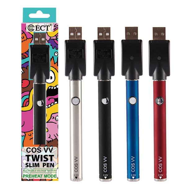 100% Original ECT COS VV preheat battery 380mah vape kit variable voltage 2.0-2.6-3.3-4.0v for vape Cartridge VS ooze twist battery
100% Original ECT COS VV preheat battery 380mah vape kit variable voltage 2.0-2.6-3.3-4.0v for vape Cartridge VS ooze twist battery