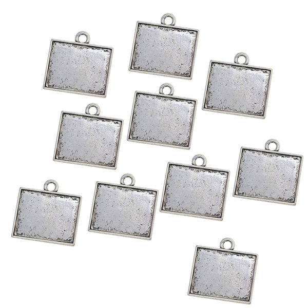 10pcs tibetan silver rectangle cabochon bezel pendant blank bezel tray base settings for necklace diy crafts, Black
10pcs tibetan silver rectangle cabochon bezel pendant blank bezel tray base settings for necklace diy crafts, Black