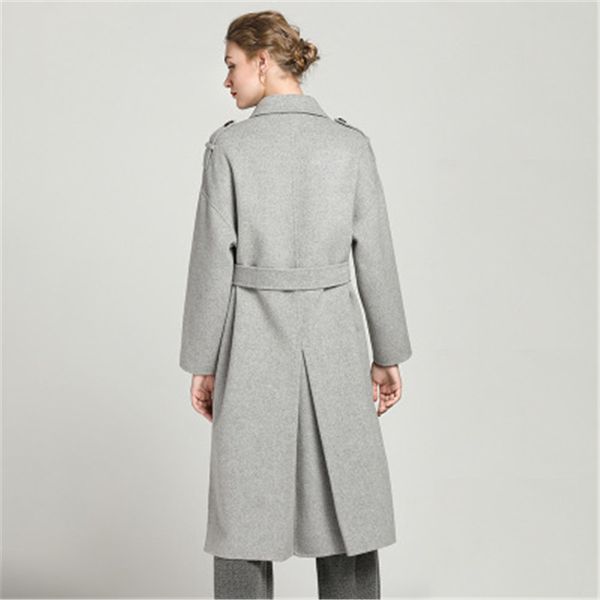 women's wool & blends korean version of double-faced cashmere coat female 2021 double-breasted belt long solid color, Black
women's wool & blends korean version of double-faced cashmere coat female 2021 double-breasted belt long solid color, Black