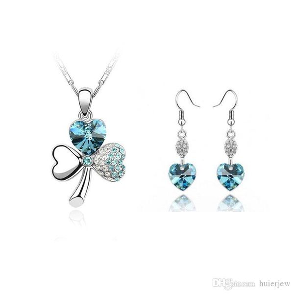 flower bridal jewelry sets antique silver color rhinestone clover pendant necklace earrings set clover wedding jewelry set
flower bridal jewelry sets antique silver color rhinestone clover pendant necklace earrings set clover wedding jewelry set