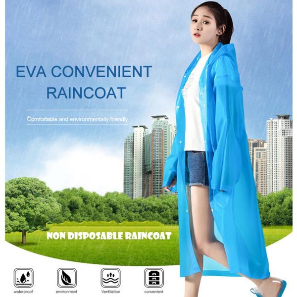 fashion eva non disposable raincoat thickened waterproof rain coat clear transparent camping waterproof rainwear suit
fashion eva non disposable raincoat thickened waterproof rain coat clear transparent camping waterproof rainwear suit