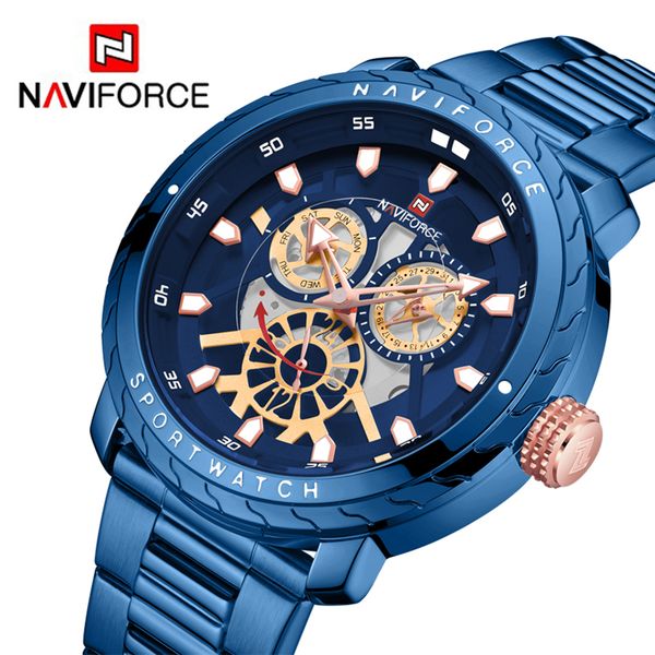 naviforce new men watches brand quartz waterproof wristwatch sport watch male blue clock relogio masculino 9158, Slivery;brown
naviforce new men watches brand quartz waterproof wristwatch sport watch male blue clock relogio masculino 9158, Slivery;brown