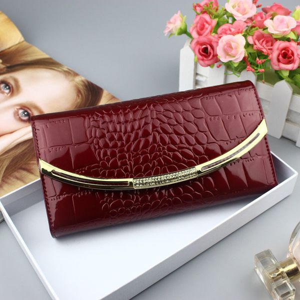 fashion genuine leather wallet women 2019 designer patent leather wallets female clutch ladies 3 fold cowhide hasp wallet, Red;black
fashion genuine leather wallet women 2019 designer patent leather wallets female clutch ladies 3 fold cowhide hasp wallet, Red;black