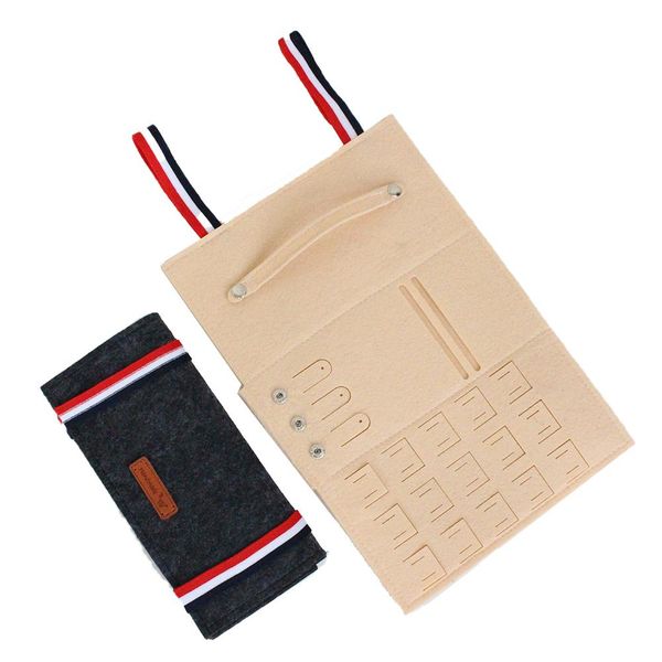 portable roll-up felt jewelry roll storage bag travel jewelry storage bag folding earrings necklaces bracelets rings container
portable roll-up felt jewelry roll storage bag travel jewelry storage bag folding earrings necklaces bracelets rings container