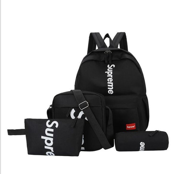 women's shoulder bag four-piece supp brand letter backpack casual breathable canvas universal multi-purpose backpack student bag 
women's shoulder bag four-piece supp brand letter backpack casual breathable canvas universal multi-purpose backpack student bag