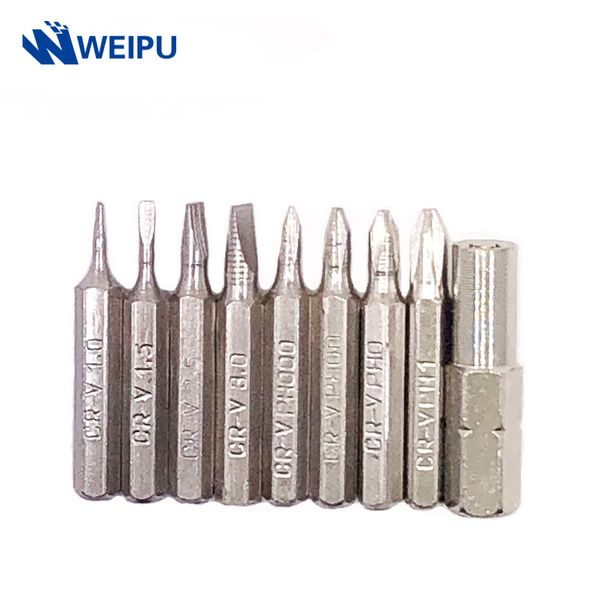 slotted 9pcs precision bits set 6.35mm converter screwdriver drill bit repair mobile phone camera computer
slotted 9pcs precision bits set 6.35mm converter screwdriver drill bit repair mobile phone camera computer