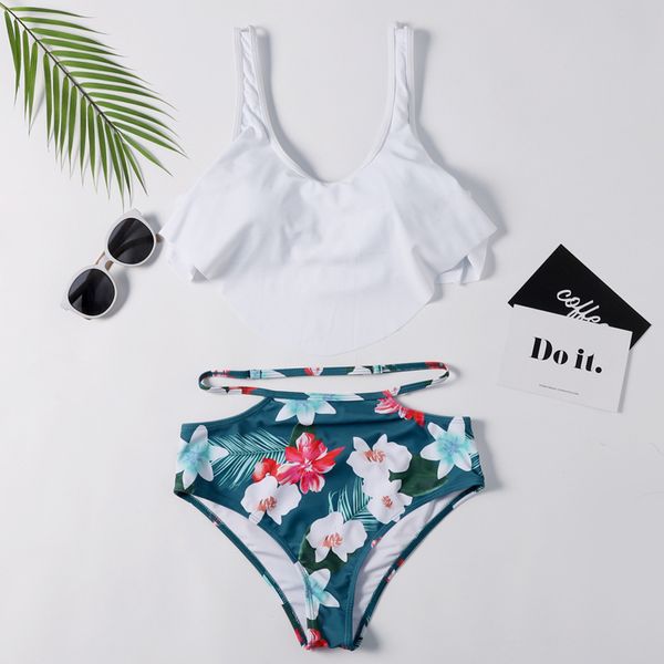 cross-border direct 2019 new style european and american swimsuit bikini multi-color ruffle trim bikini set swimsuit female whol, White;black
cross-border direct 2019 new style european and american swimsuit bikini multi-color ruffle trim bikini set swimsuit female whol, White;black