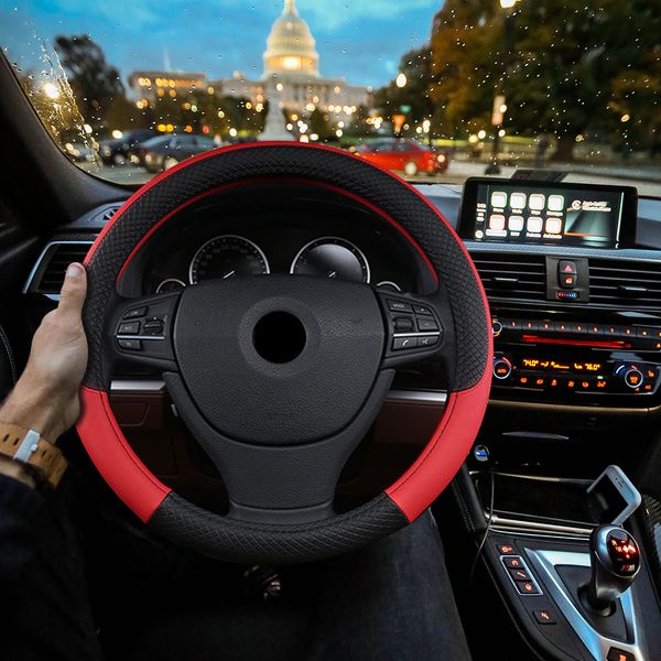 vehemo pu leather 1 pc car steering wheel cover steering wheel protective case non-slip universal for four seasons
vehemo pu leather 1 pc car steering wheel cover steering wheel protective case non-slip universal for four seasons