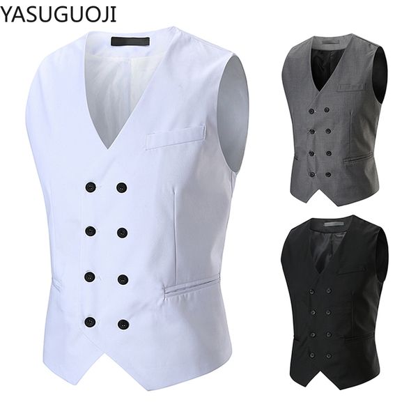 yasuguoji men's double breasted suit vest slim fit casual business waistcoat men vintage formal vest men chalecos para hombre, Black;white
yasuguoji men's double breasted suit vest slim fit casual business waistcoat men vintage formal vest men chalecos para hombre, Black;white