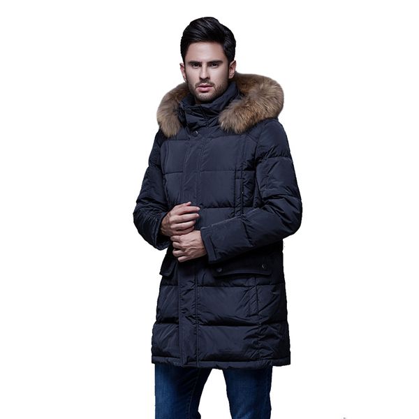 dhfinery mens winter down jacket long design 90% white duck down coat raccoon fur collar jacket at minus 40 degrees g551, Black
dhfinery mens winter down jacket long design 90% white duck down coat raccoon fur collar jacket at minus 40 degrees g551, Black