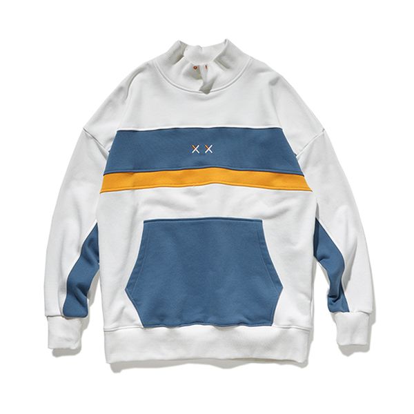high street high-collar sweatshirt 2019 new designer block-color hip hop pullover sweatshirts oversized autumn harajuku, Black
high street high-collar sweatshirt 2019 new designer block-color hip hop pullover sweatshirts oversized autumn harajuku, Black