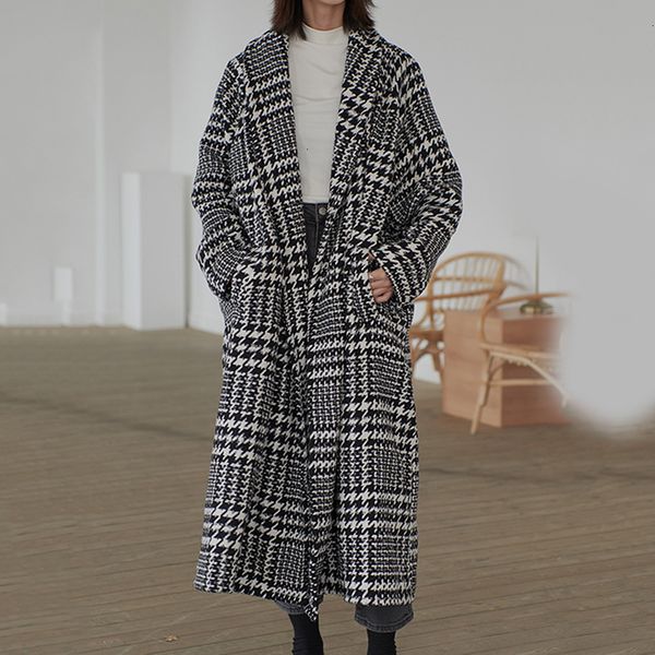 loose fit black plaid split big size woolen coat parkas new long sleeve women fashion tide utumn winter 2020 1587
loose fit black plaid split big size woolen coat parkas new long sleeve women fashion tide utumn winter 2020 1587