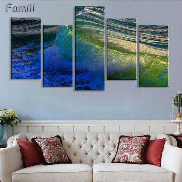 5pcs Art Modern sea green blue beach Wave picture decoration canvas painting wall picture for living room home decor unframed
5pcs Art Modern sea green blue beach Wave picture decoration canvas painting wall picture for living room home decor unframed