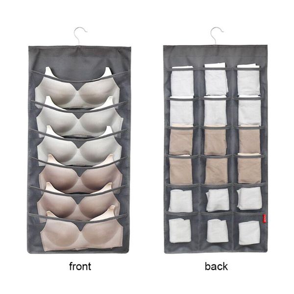 bra underwear hanging storage organiser divider,24 mesh pockets & rotating metal hanger dormitory hanging storage bag 
bra underwear hanging storage organiser divider,24 mesh pockets & rotating metal hanger dormitory hanging storage bag