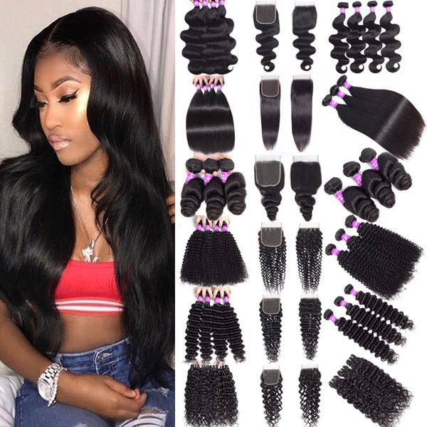 9a indian virgin hair bundles with closures body wave human hair bundles with 4x4 closure remy hair extensions water wave with lace closure, Black
9a indian virgin hair bundles with closures body wave human hair bundles with 4x4 closure remy hair extensions water wave with lace closure, Black
