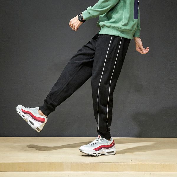 men's pants casual sportswear solid color hip hop loose drawstring patchwork stripe streetwear male fitness trousers black
men's pants casual sportswear solid color hip hop loose drawstring patchwork stripe streetwear male fitness trousers black