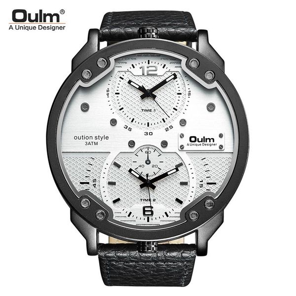 oulm men's watch quartz watch cool stylish dual time zone belt watch ing, Slivery;brown
oulm men's watch quartz watch cool stylish dual time zone belt watch ing, Slivery;brown