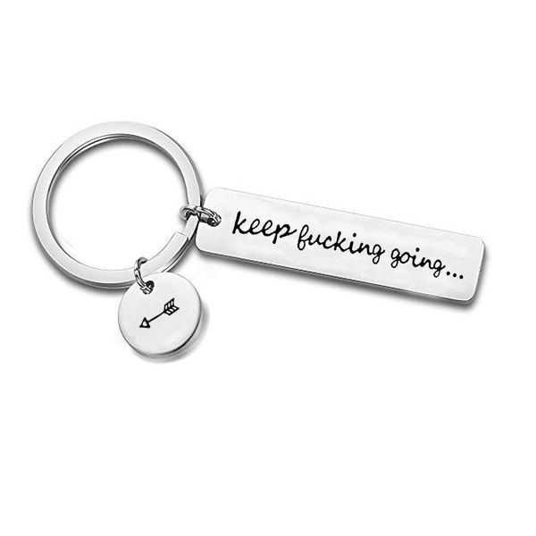 Stainless Steel Keychain 2019 New Listing "Keep going" Inspirational Keychains Jewelry for Drop Shipping
Stainless Steel Keychain 2019 New Listing "Keep going" Inspirational Keychains Jewelry for Drop Shipping