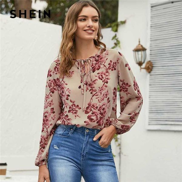 shein floral print tie neck casual blouse women 2020 spring holiday multicolor long sleeve ladies bohemian blouse shirts, White
shein floral print tie neck casual blouse women 2020 spring holiday multicolor long sleeve ladies bohemian blouse shirts, White
