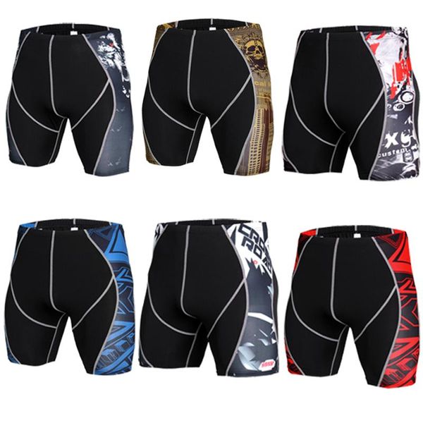 summer running shorts man training quick dry fitness gym print sports shorts plus running jogger, Black;blue