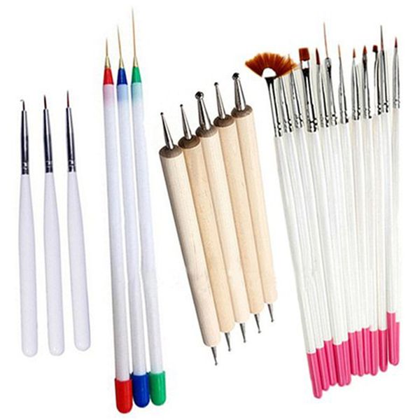 23pcs nail art designing painting dotting detailing pen brushes bundle tool kit, Silver
23pcs nail art designing painting dotting detailing pen brushes bundle tool kit, Silver