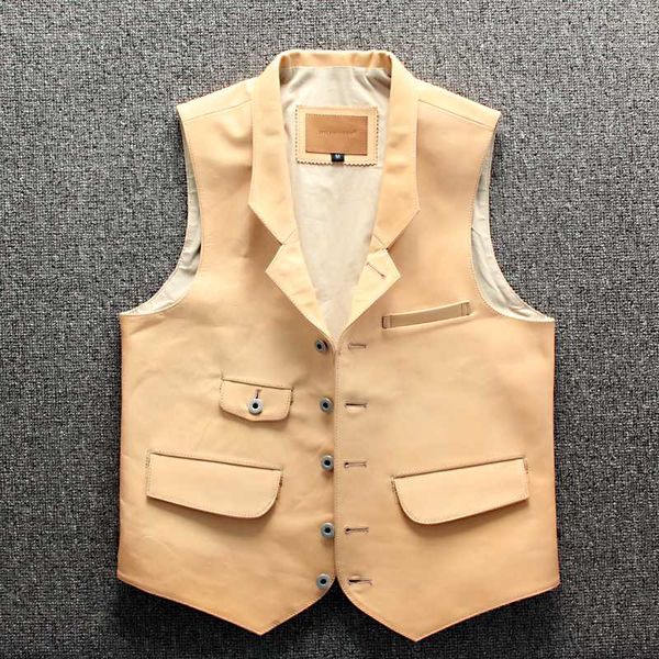 mens leather vest horse skin lapel multi pocket slim gentleman's vests business casual genuine leather horsehide suit waistcoat, Black;white
mens leather vest horse skin lapel multi pocket slim gentleman's vests business casual genuine leather horsehide suit waistcoat, Black;white