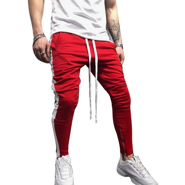 2019 new men pants gyms sweatpant hip hop solid color strip sportswear fitness joggers trousers men streetwear track pants, Black
2019 new men pants gyms sweatpant hip hop solid color strip sportswear fitness joggers trousers men streetwear track pants, Black