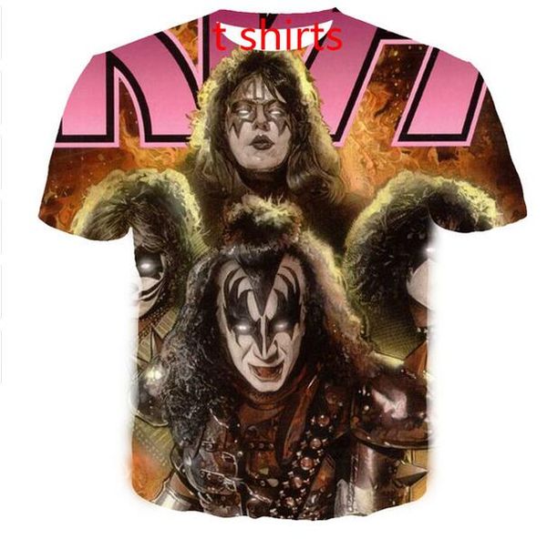 2019 big yards t-shirt women men kiss band comic 3d sublimation print t-shirt summer clothes t-shirt drw0115, White;black
2019 big yards t-shirt women men kiss band comic 3d sublimation print t-shirt summer clothes t-shirt drw0115, White;black