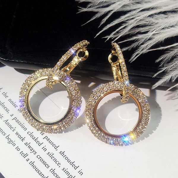 fashion korean style big round hoop earrings gold silver color rhinestone earring women party jewelry gift, Golden;silver
fashion korean style big round hoop earrings gold silver color rhinestone earring women party jewelry gift, Golden;silver