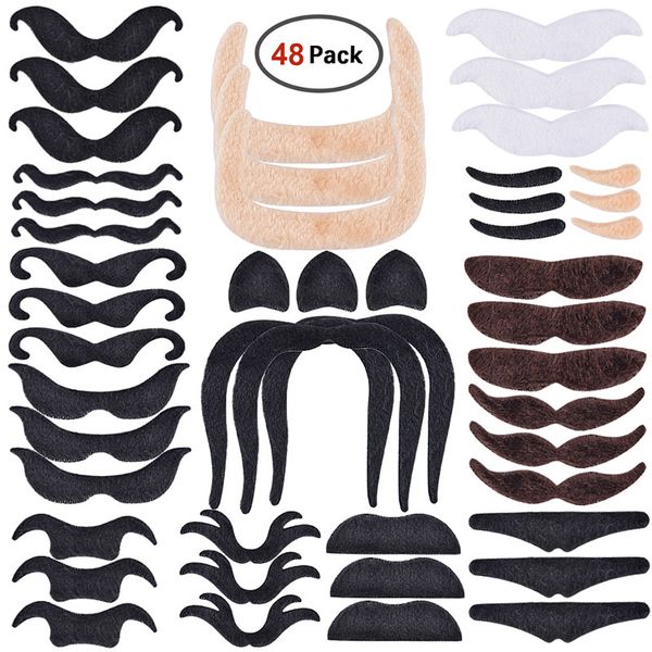 48pcs/set fake mustaches self adhesive for party costume performance novelty mustaches for kids simulation beard 16styles wx9-1542
48pcs/set fake mustaches self adhesive for party costume performance novelty mustaches for kids simulation beard 16styles wx9-1542