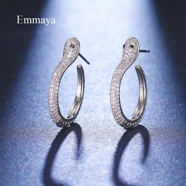 emmaya distinctive design snake shape full of cubic zircon open earring for female wild style personality jewelry fashion party, Golden;silver
emmaya distinctive design snake shape full of cubic zircon open earring for female wild style personality jewelry fashion party, Golden;silver