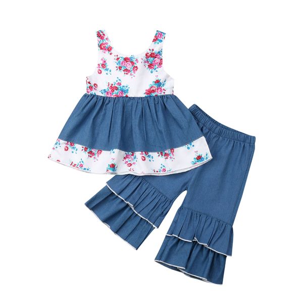 Little Girls 2PCS Dress Clothes Sets Toddler Baby Kids Girl Summer Clothing Ruffle Dresses Tops Flare Ruffle Pants Outfits 1-5T
Little Girls 2PCS Dress Clothes Sets Toddler Baby Kids Girl Summer Clothing Ruffle Dresses Tops Flare Ruffle Pants Outfits 1-5T