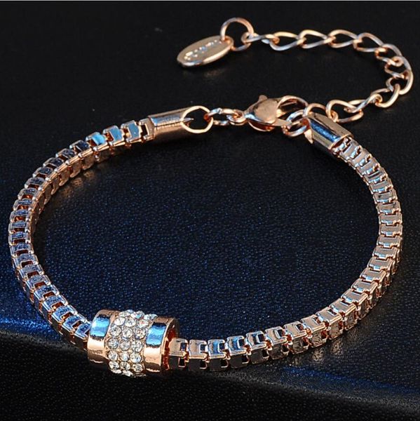 designer jewelry zircon bracelets rose gold color simple bracelets for women fashion of shipping, Black
designer jewelry zircon bracelets rose gold color simple bracelets for women fashion of shipping, Black