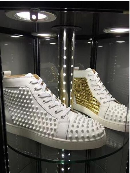 original red bottom luxury designers spikes sneakers shoes men high louisflats outdoor casual shoes brand comfortable casual shoes n1, Black
original red bottom luxury designers spikes sneakers shoes men high louisflats outdoor casual shoes brand comfortable casual shoes n1, Black