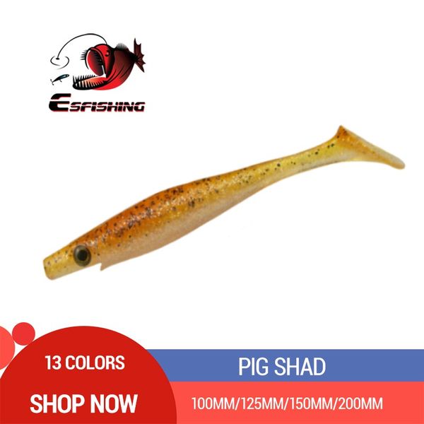 esfishing new pig shad 100mm 125mm 150mm 200m fishing lures jerkbait sea big bait soft lure paddle tail silicon bait sea fishing
esfishing new pig shad 100mm 125mm 150mm 200m fishing lures jerkbait sea big bait soft lure paddle tail silicon bait sea fishing