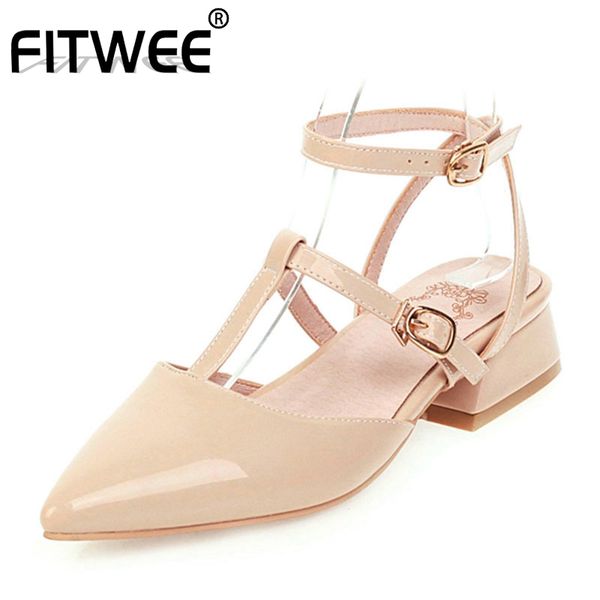 fitwee plus size 33-48 pointed toe women sandals ankle strap buckle square heel shoes women western casual footwear, Black
fitwee plus size 33-48 pointed toe women sandals ankle strap buckle square heel shoes women western casual footwear, Black