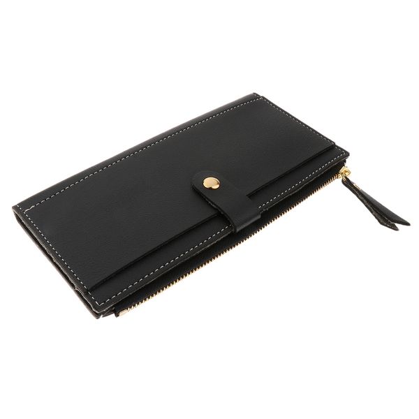 fashion leather wallet button purse lady long women's handbag card holder clutch, Red;black
fashion leather wallet button purse lady long women's handbag card holder clutch, Red;black