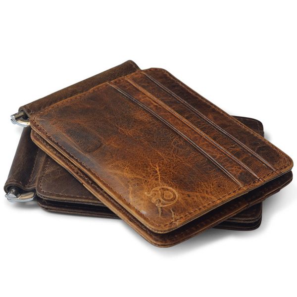 new arrival vintage men's genuine leather money clip wallet with 12 card slots money clamp purse for man, Black
new arrival vintage men's genuine leather money clip wallet with 12 card slots money clamp purse for man, Black