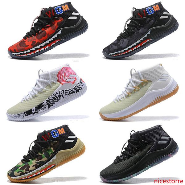 damian lillard 4 men's basketball shoes for dame 4s black white army green red casual sports sneakers us 7-12
damian lillard 4 men's basketball shoes for dame 4s black white army green red casual sports sneakers us 7-12