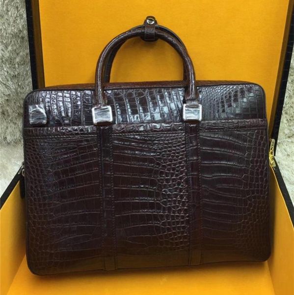 authentic crocodile belly skin lapbriefcase businessmen work purse handbag genuine alligator leather male large shoulder bag
authentic crocodile belly skin lapbriefcase businessmen work purse handbag genuine alligator leather male large shoulder bag