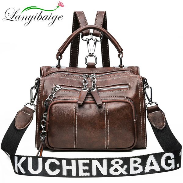 multifunction mini women backpack brown two models women leather backpack school bag for girls mochila feminina
multifunction mini women backpack brown two models women leather backpack school bag for girls mochila feminina