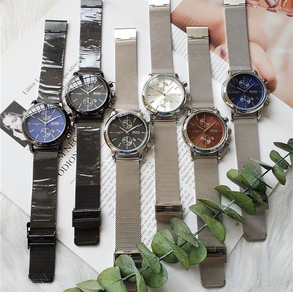 luxury quartz watch boss automatic stainless steel business sport popular wristwatch big bang watches, Slivery;brown
luxury quartz watch boss automatic stainless steel business sport popular wristwatch big bang watches, Slivery;brown