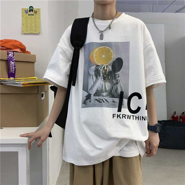 2020 new arrival men summer clothes t-shirt hip loose short sleeve men tshirt round neck pure cotton character printed shirt, White;black
2020 new arrival men summer clothes t-shirt hip loose short sleeve men tshirt round neck pure cotton character printed shirt, White;black