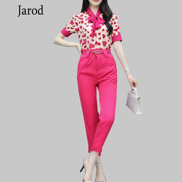new fashion work wear 2 pieces sets sweet love print bow lace-up chiffon shirts and solid pencil pants suits casual outfits, White
new fashion work wear 2 pieces sets sweet love print bow lace-up chiffon shirts and solid pencil pants suits casual outfits, White