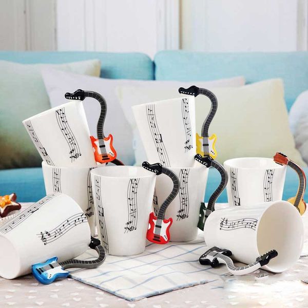 novelty guitar ceramic cup personality music note milk juice lemon mug coffee tea cup home office drinkware unique gift
novelty guitar ceramic cup personality music note milk juice lemon mug coffee tea cup home office drinkware unique gift