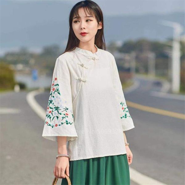 ethnic clothing spring chinese cheongsam for women style t shirt zen tanng suit embroidery linen soft festival traditional, Red
ethnic clothing spring chinese cheongsam for women style t shirt zen tanng suit embroidery linen soft festival traditional, Red