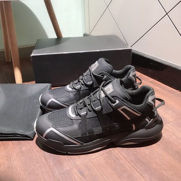 2020 new 19ss oblique technology fabrics high help casual shoes mens luxury designer shoes men fashion casual shoes, Black